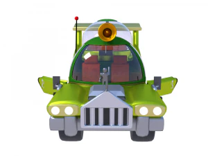 car homer simpson 3d blender rigged 3D Model