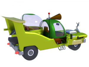 car homer simpson 3d blender rigged 3D Model
