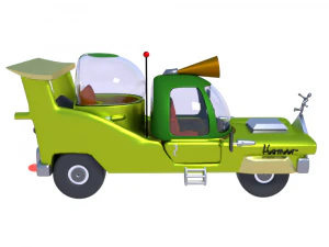 car homer simpson 3d blender rigged 3D Model