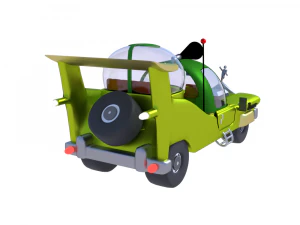 car homer simpson 3d blender rigged 3D Model