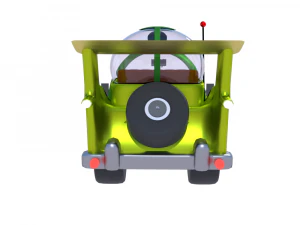 car homer simpson 3d blender rigged 3D Model