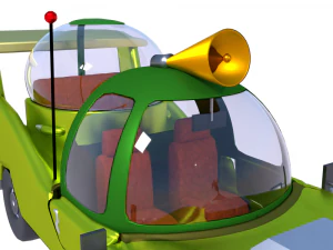 car homer simpson 3d blender rigged 3D Model