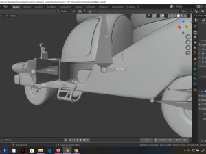 car homer simpson 3d blender rigged 3D Model