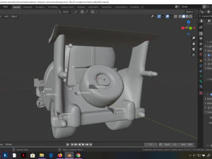 car homer simpson 3d blender rigged 3D Model