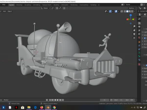 car homer simpson 3d blender rigged 3D Model
