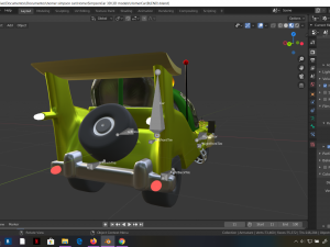 car homer simpson 3d blender rigged Modello 3D