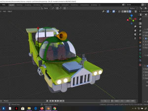 car homer simpson 3d blender rigged 3D Model
