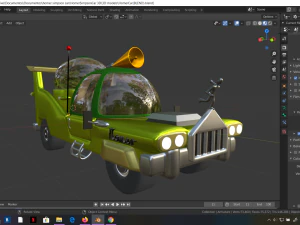car homer simpson 3d blender rigged 3D Model