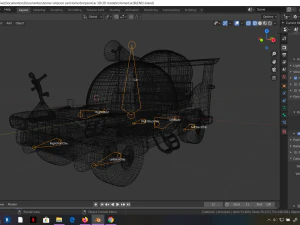 car homer simpson 3d blender rigged 3D Model