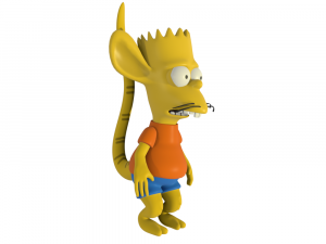 bart simpson kid rat 3d rigged character 3D मॉडल