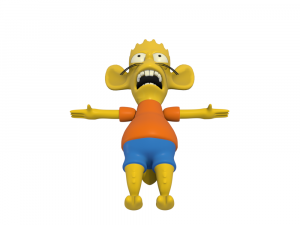 bart simpson kid rat 3d rigged character 3D मॉडल