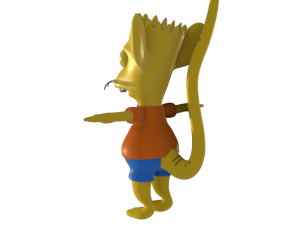 bart simpson kid rat 3d rigged character 3D मॉडल