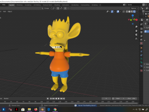 bart simpson kid rat 3d rigged character 3D मॉडल