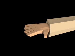 star wars obi wan jedi 3d rigged model low poly low-poly 3D Model