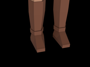 star wars obi wan jedi 3d rigged model low poly low-poly 3D-Modell