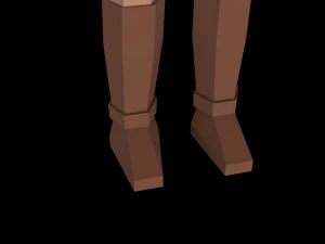 star wars obi wan jedi 3d rigged model low poly low-poly 3D Model