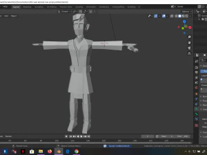 star wars obi wan jedi 3d rigged model low poly low-poly 3D Model
