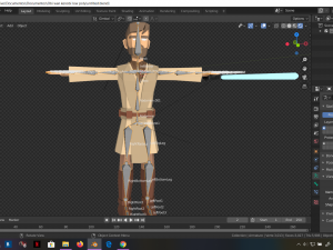 star wars obi wan jedi 3d rigged model low poly low-poly 3D-Modell