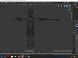 star wars obi wan jedi 3d rigged model low poly low-poly 3D Model
