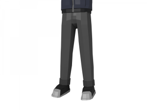 hacker anonymous low poly 3d rigged model low-poly Modello 3D