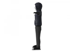 hacker anonymous low poly 3d rigged model low-poly 3D Model