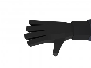 hacker anonymous low poly 3d rigged model low-poly Modello 3D