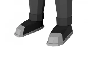 hacker anonymous low poly 3d rigged model low-poly 3D Model
