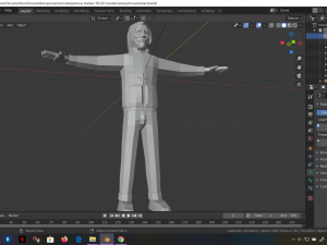 hacker anonymous low poly 3d rigged model low-poly Modello 3D