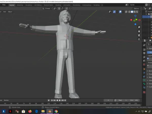 hacker anonymous low poly 3d rigged model low-poly 3D Model