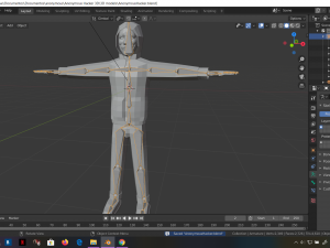 hacker anonymous low poly 3d rigged model low-poly Modello 3D
