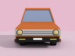 low-poly cartoon car low-poly 3D 모델