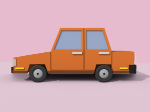 low-poly cartoon car low-poly 3D 모델
