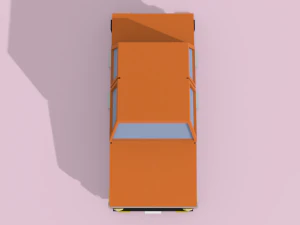 low-poly cartoon car low-poly 3D Model