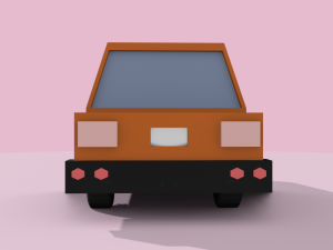 low-poly cartoon car low-poly 3D 모델