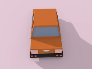 low-poly cartoon car low-poly 3D Model