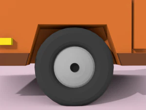 low-poly cartoon car low-poly 3D Model