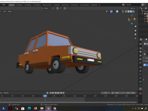 low-poly cartoon car low-poly 3D 모델