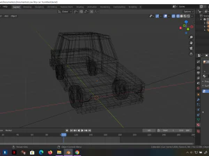 low-poly cartoon car low-poly 3D Model