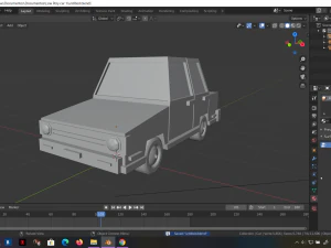 low-poly cartoon car low-poly 3D Model