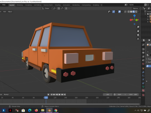 low-poly cartoon car low-poly 3D 모델