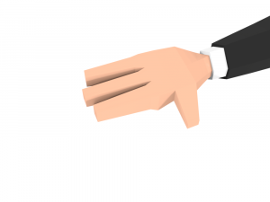 low-poly business elegant man 3d rigged model 3D-Modell