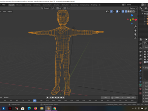 low-poly business elegant man 3d rigged model 3D-Modell