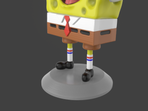 spongebob happy sculpture 3d print Model Cetak 3D