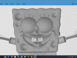 spongebob happy sculpture 3d print Model Cetak 3D