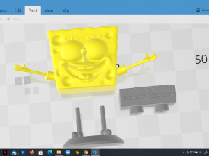 spongebob happy sculpture 3d print Model Cetak 3D