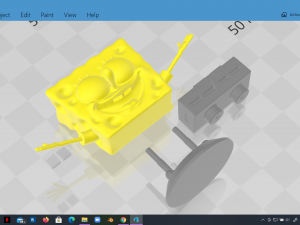 spongebob happy sculpture 3d print Model Cetak 3D