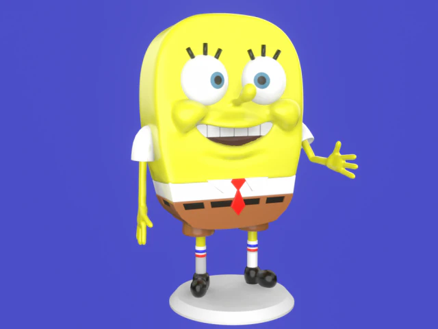 spongebob meme sculpture 3d print 3D Print Model .c4d .max .obj .3ds .fbx .stl .blend 