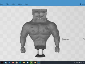 muscle spongebob meme sculpture 3d print 3D Print Model