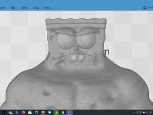 muscle spongebob meme sculpture 3d print 3D Print Model