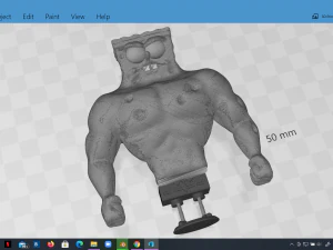 muscle spongebob meme sculpture 3d print 3D Print Model